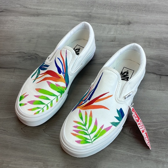 VANS- Custom hand painted slip on vans - Picture 2 of 8